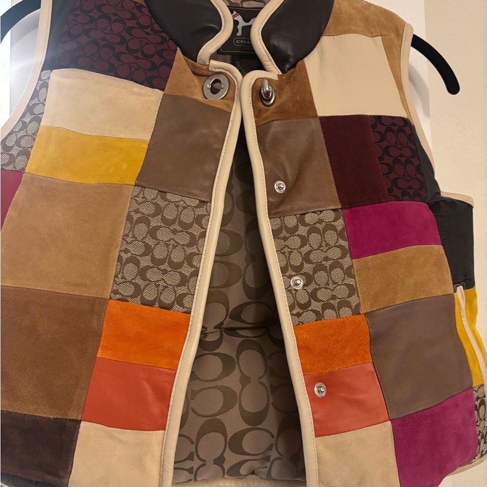 Coach Multicolor Patchwork Vest for Kids